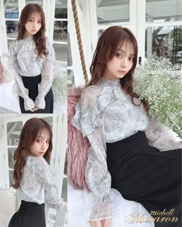 미셸 마카롱 프릴 상의 M