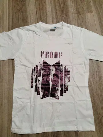 BTS K-POP 티셔츠 PROOF 화이트 S 사이즈