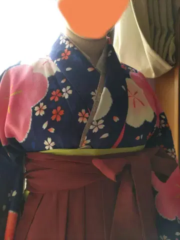 니소매 기모노 꽃무늬 109cm 졸업식