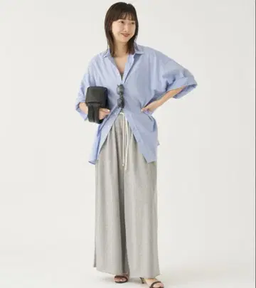 플라주 SWEAT WIDE TUCK 팬츠