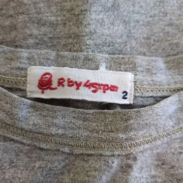 R by 45rpm 반팔 티셔츠 사이즈 2 그레이