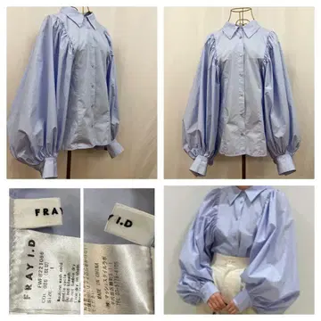 FRAY I.D 볼륨 슬리브 긴팔 블라우스
