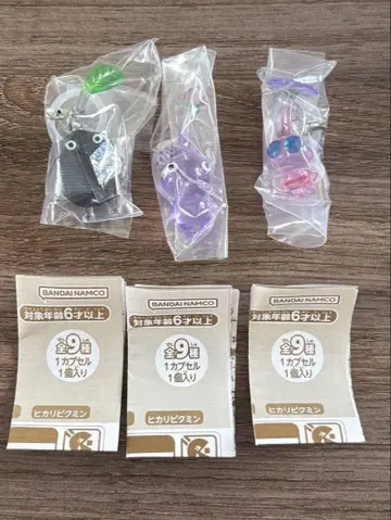 피크민 메지루시 액세서리2 바위, 보라색, 깃털피크민 각 1개