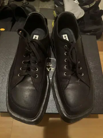 JIL SANDER 블랙 레이스업 슈즈