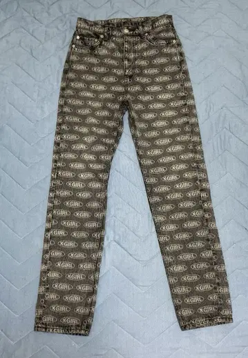 엑스걸 OVAL LOGO DENIM PANTS S 사이즈