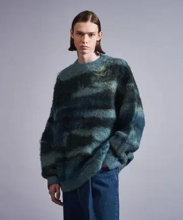 [미사용품] BRSHD MHR JACQUARD CREW NECK