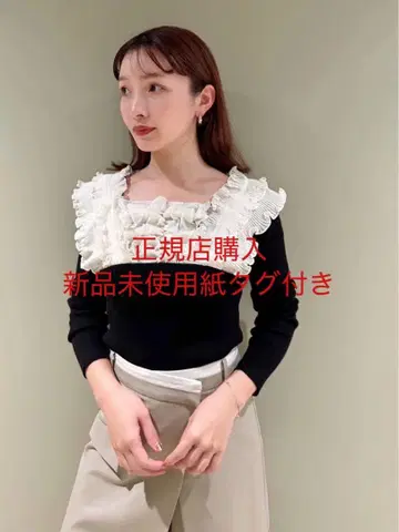 snidel 스나이델 플리츠 도킹 풀오버 믹스 MIX