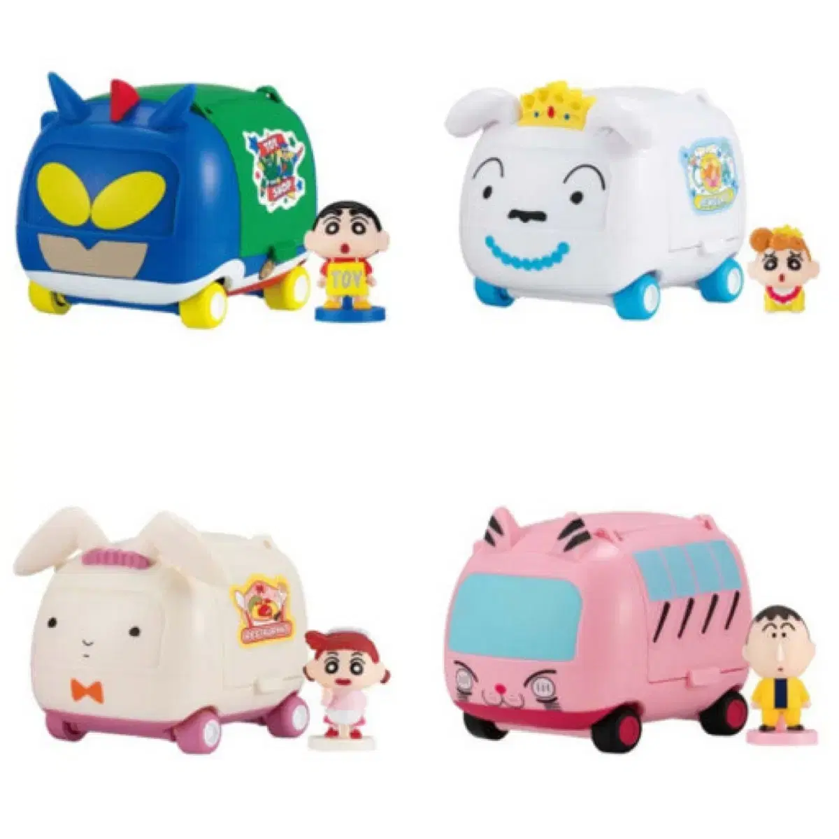 BaBa-chan商品 Bandai Shinchan Bus, Maenggu, Shinchan Gacha Japanese Figure