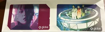 globe FACES PLACES 전화 카드 2종류 세트 케이스 포함