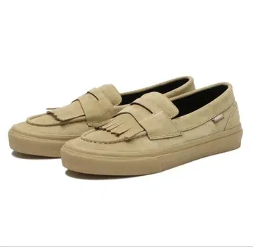 VANS 베이지 스웨이드 모카신 프린지