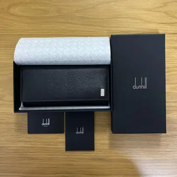 dunhill 블랙 가죽 반지갑