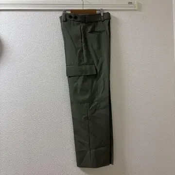 질 샌더 카고 스타일 슬랙스 올리브 그린