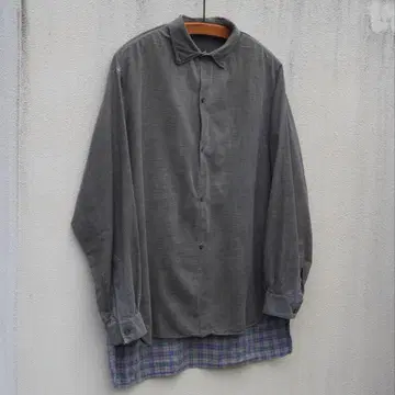 1950s- French vintage grandpa shirt