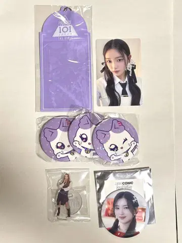 미아이 사쿠라이 미우 미니 아크릴 스탠드 캔뱃지 트레이딩 카드