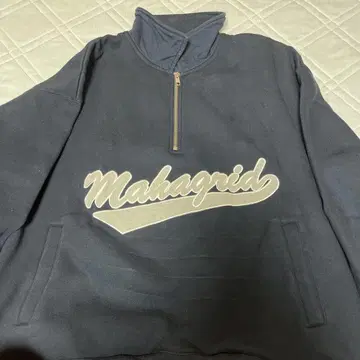 마하그리드 mahagrid 하프 지퍼 후드티
