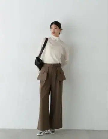 N. Natural Beauty Basic 아웃 포켓 레이어 팬츠