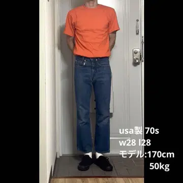 [ usa제 70년대 ] Levis 플레어 데님 팬츠 부츠컷 66 전기