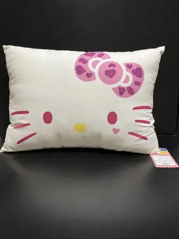 Hello Kitty 페이스 쿠션 핑크 약 35cm x 50cm