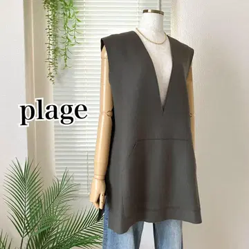 plage WO 오버 베스트 카키