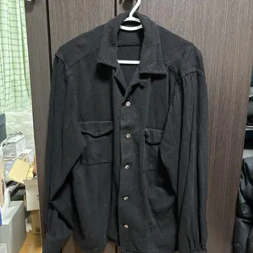 T.T 타이가 타카하시 블랙 문장 기모노 염색 셔츠