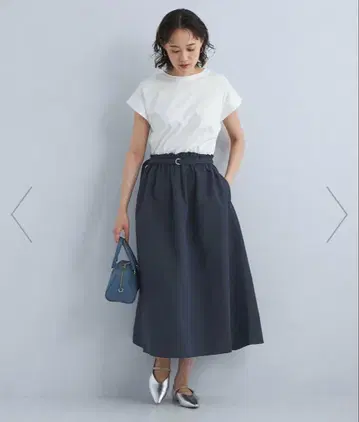 티셔츠 * 타프타 벨트 원피스