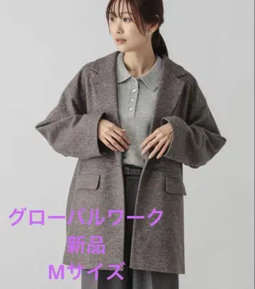 새상품 GLOBAL WORK 가벼운 스트레치 미들 자켓