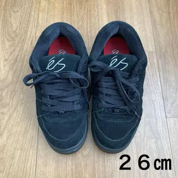 es ES 에스 스니커즈 스케이트보드 신발 스케이트보드 블랙 26cm