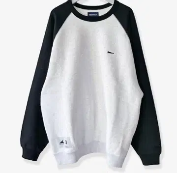 DESCENDANT/E.P CREW NECK WHITE x BLACK