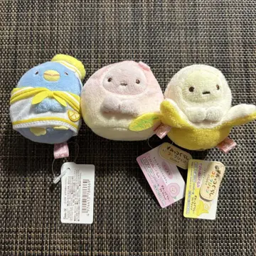 스미코구라시 손바닥 봉제 인형  후르츠 바캉스 3세트