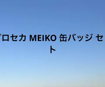 프로세카 MEIKO 글리터 캔뱃지 카미고 축제 캔뱃지 세트