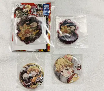 귀멸의 칼날 아가츠마 젠이츠 전집중전 막간화 캔뱃지  아크링 키링