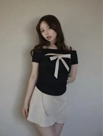 Kite ribbon set dress 블랙