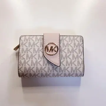 MICHAEL KORS 반지갑 화이트/핑크
