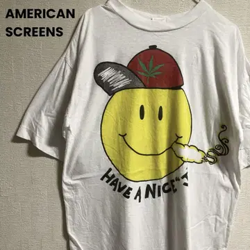 AMERICAN SCREENS 스마일 티셔츠 HEMP