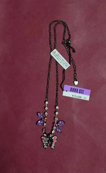 ANNA SUI 나비 모티브 목걸이