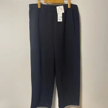UNIQLOC 블랙 XL 더블 페이스 와이드 팬츠 맨투맨 새상품급