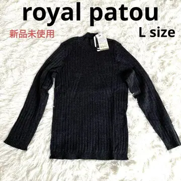 미사용 새상품 royal patou 니트 스웨터 L 울 100%