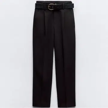 7 ZARA 벨트 부착 하이웨스트 팬츠 L