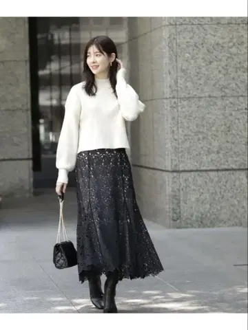 라메 레이스 머메이드 스커트 WEB 한정 PROPORTION