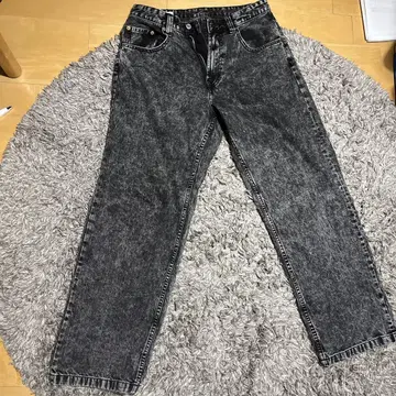 ZARA 블랙 배기 데님 팬츠