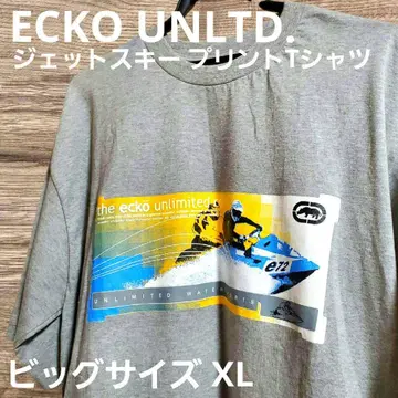 Ecko Unlimited 제트 스키 프린트 티셔츠 XL 그레이