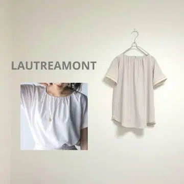 LAUTREAMONT 로트레아몽 프렌치 슬리브 블라우스 넥 개더