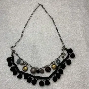 보헤미안 폼폼 목걸이