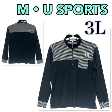 M U SPORTS 미에코 우에사코 엠유 스포츠 하프 지퍼 긴팔 셔츠