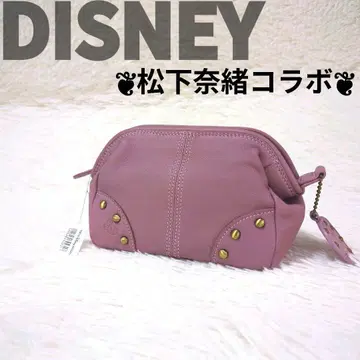 레어 초레어 DISNEY 마츠시타 나오 콜라보 메이크업 파우치 퍼플 미니