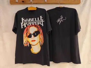 XL Isabelle Huppert 사인 포함 T셔츠