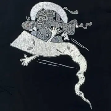 게게게의 키타로 티셔츠 옛날 옛적 이딴모멘 풍신뇌신 L 미즈키 시게루