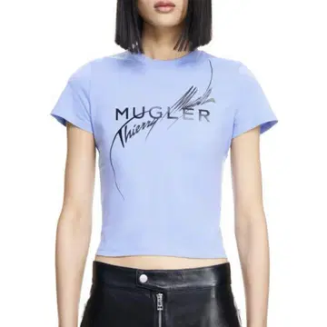 MUGLER x H&M 콜라보 로고T