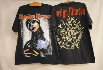 XL Marilyn Manson 티셔츠 블랙