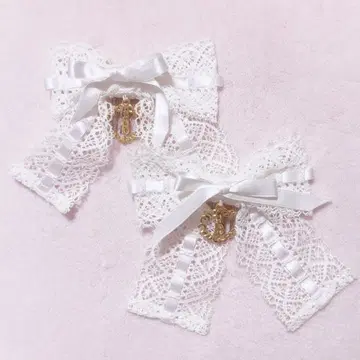 BABY 리본 빗 화이트